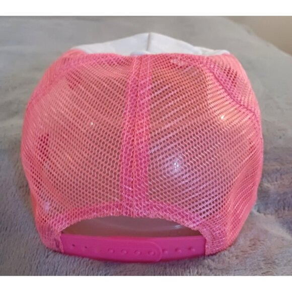 Pink Glitter Sparkle Baseball Cap Ponytail Hat Women Girl Snap Back Mesh Cute OS - Picture 3 of 5